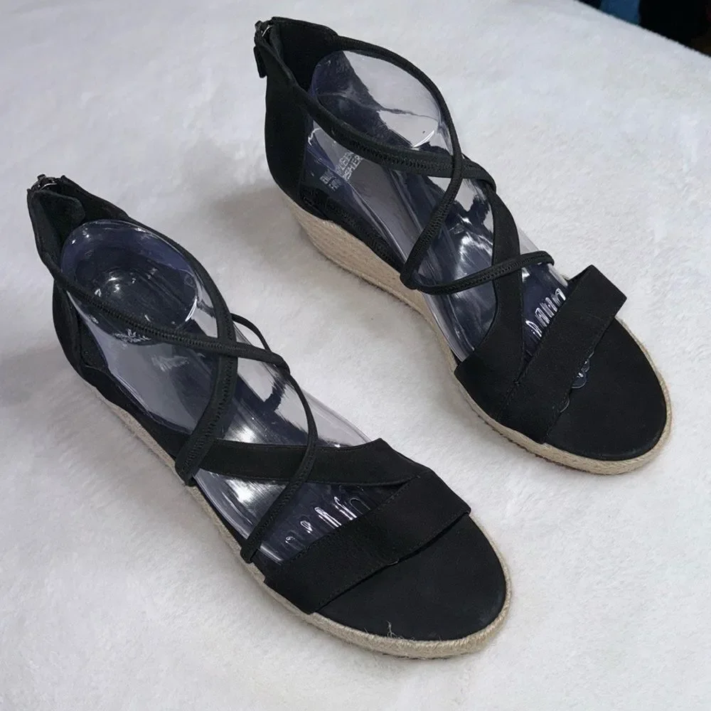 Eileen Fisher Wanda Tumbled Nubuck Espadrille Size 11